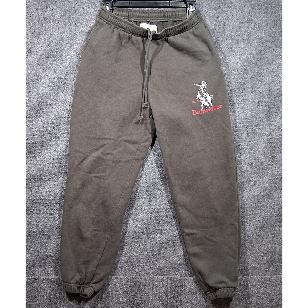 Budweiser By PacSun Drawstring, Cuffed Ankles, Cozy Fleece Unisex Size‎ Small